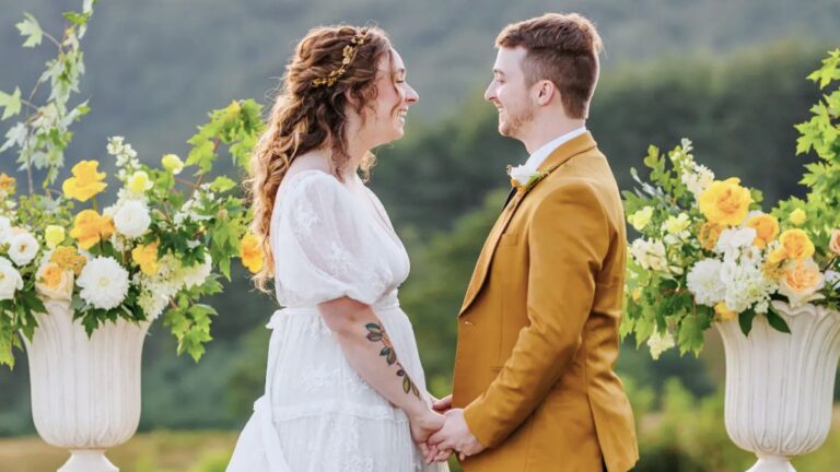 Coppia di sposi durante il matrimonio, prestito matrimonio e finanziamento nozze